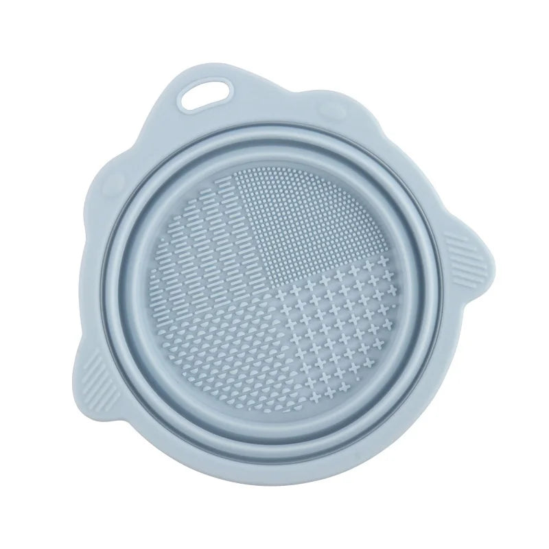 Bol nettoyant pinceaux de maquillage pliable en silicone