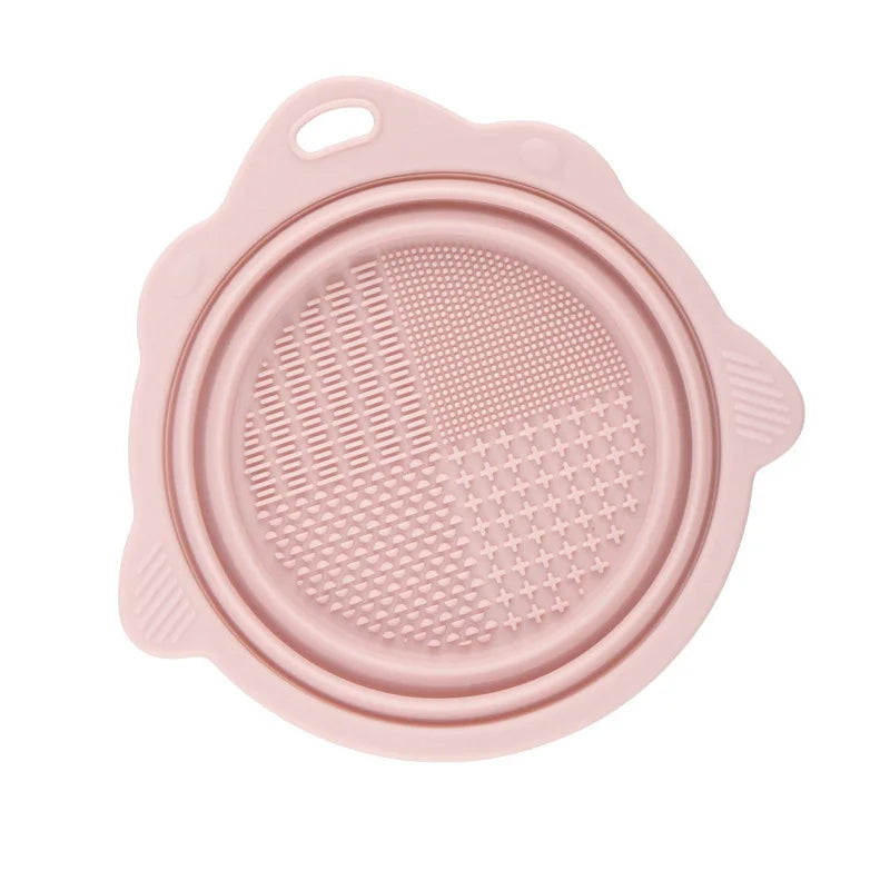 Bol nettoyant pinceaux de maquillage pliable en silicone