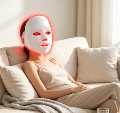 Masque LED visage 7 couleurs pour soin à domicile