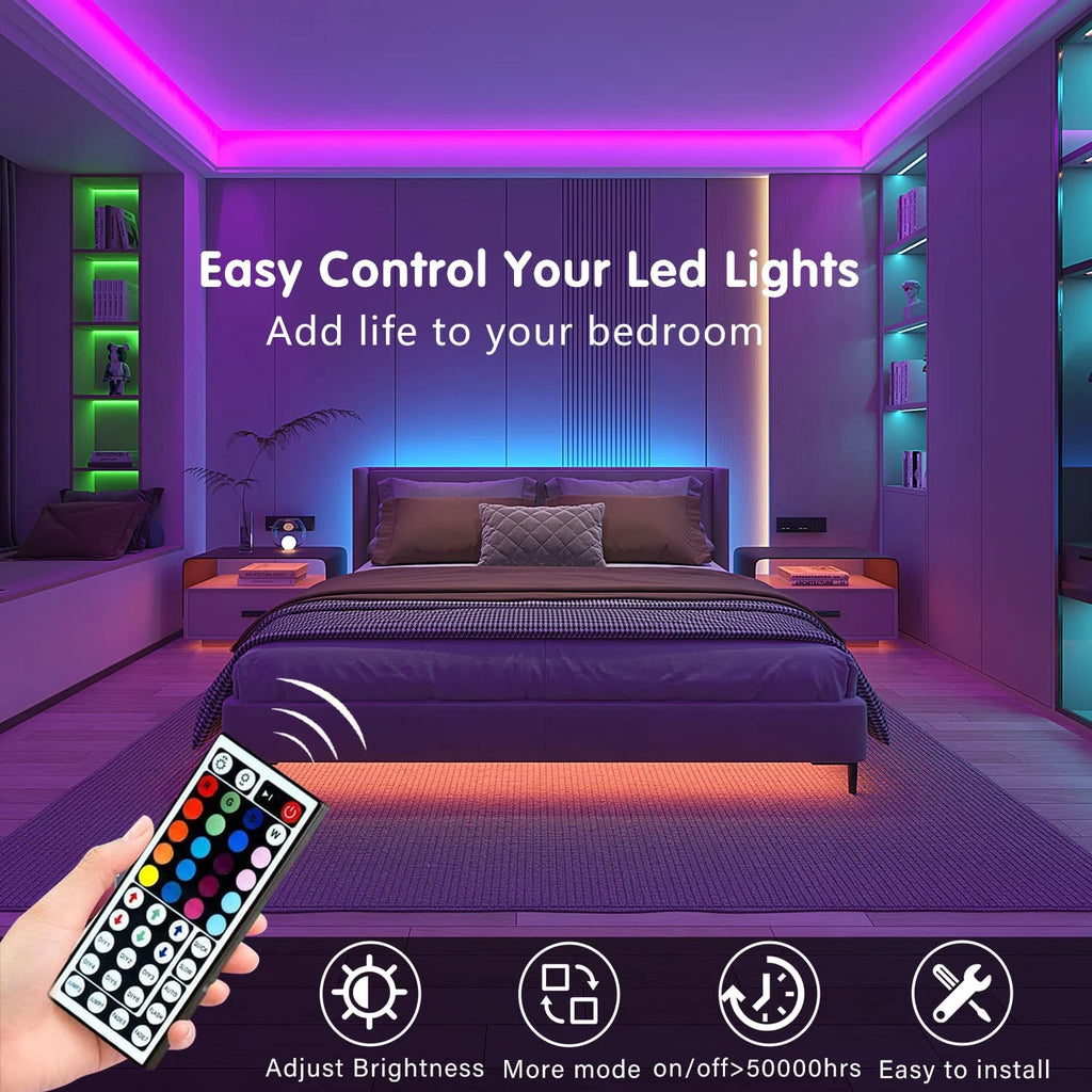 Ruban LED RGB USB avec télécommande 44 touches