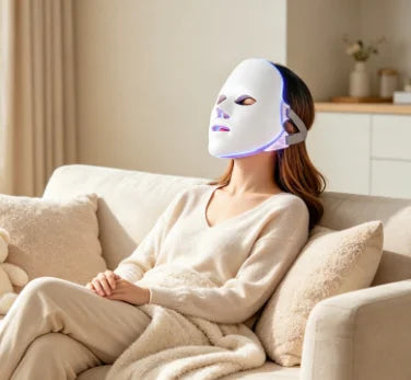 Masque LED visage 7 couleurs pour soin à domicile