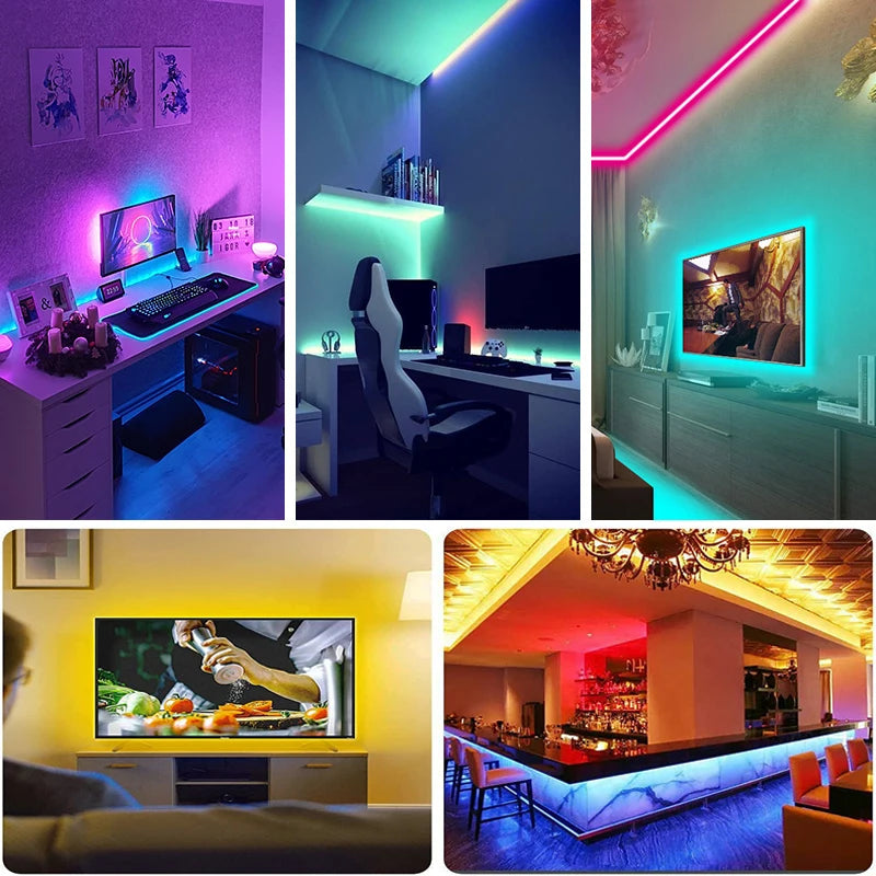 Ruban LED RGB USB avec télécommande 44 touches