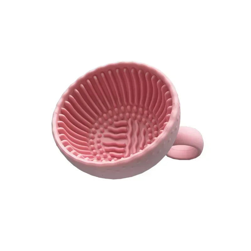 Bol nettoyant pinceaux de maquillage pliable en silicone