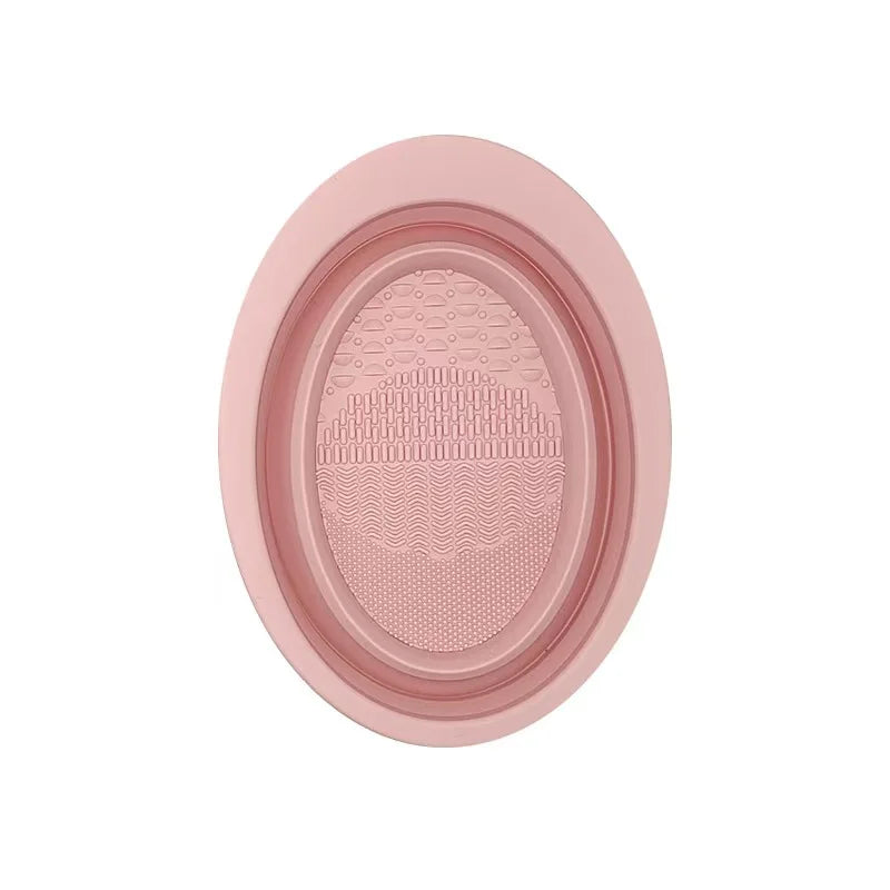 Bol nettoyant pinceaux de maquillage pliable en silicone