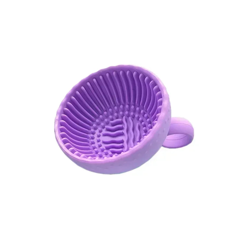 Bol nettoyant pinceaux de maquillage pliable en silicone