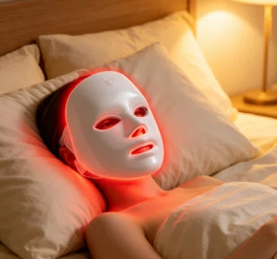Masque LED visage 7 couleurs pour soin à domicile